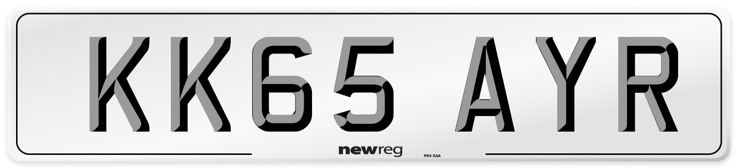 KK65 AYR Number Plate from New Reg
